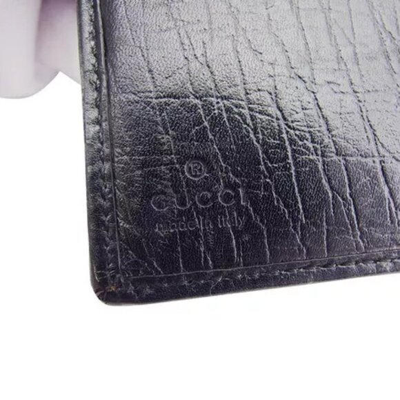 GUCCI W hook wallet GG canvas beige canvas x leather Authentic Used - Picture 7 of 9